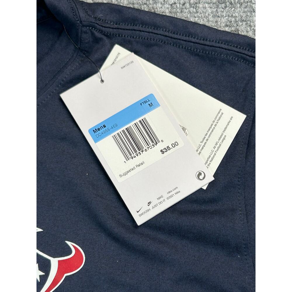 Nike Houston Texans NFL Dri-FIT Long Sleeve Shirt Men's Medium NWT Navy - Picture 3 of 9